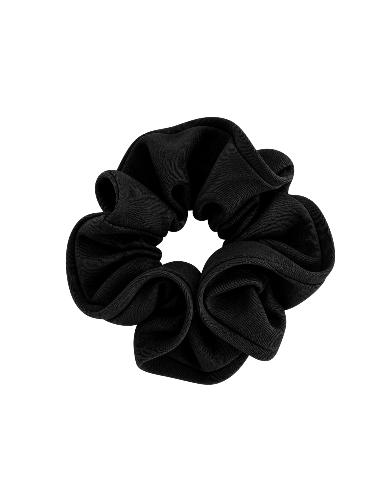 Elegant fabric scrunchie - Black