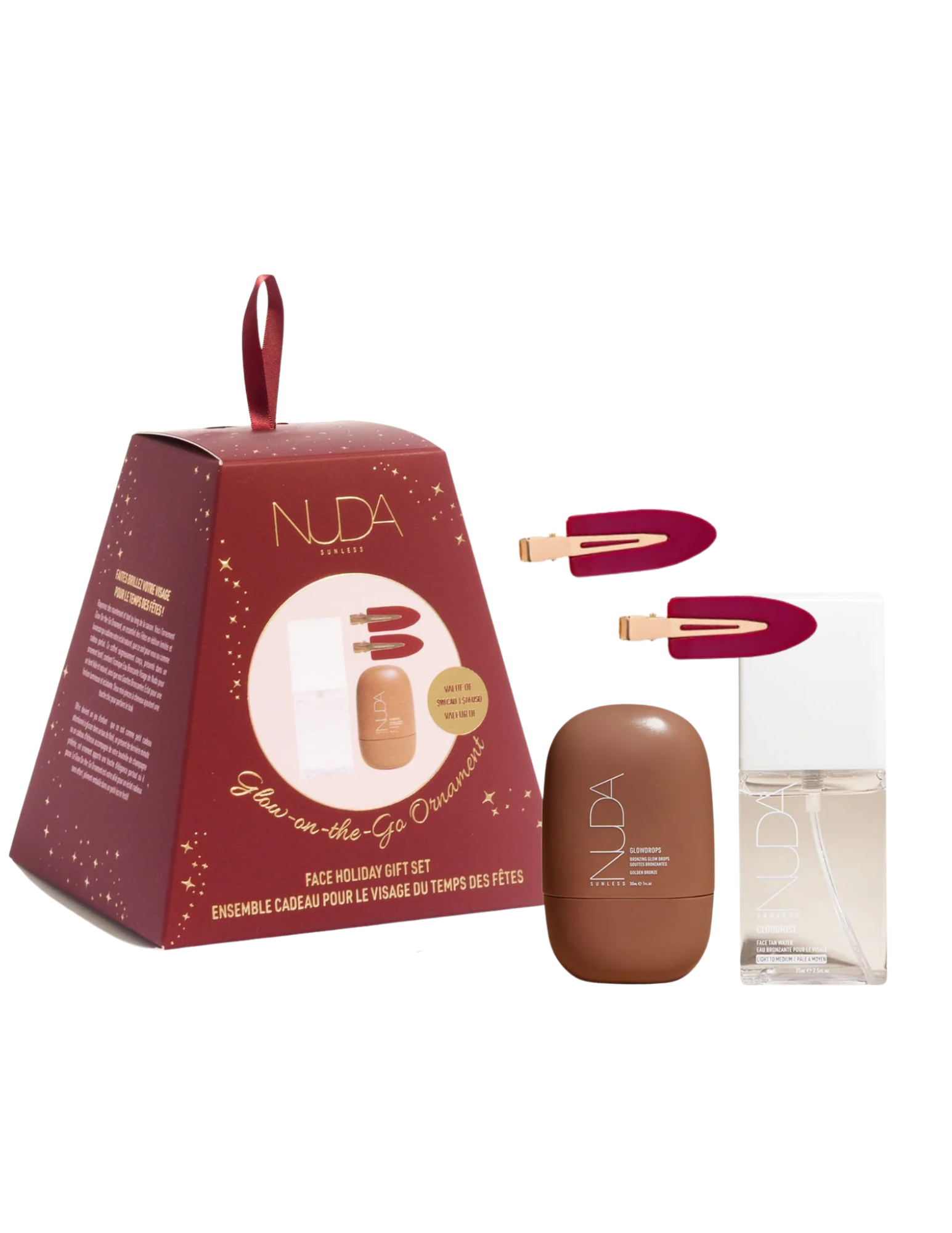 Holiday Ornament - Bronzing Sparkle Drops