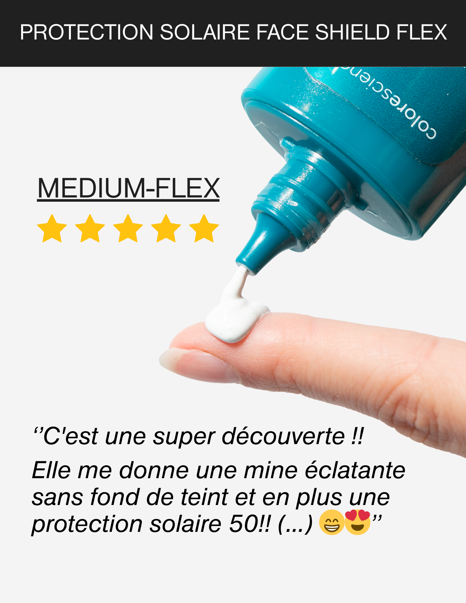 Protection solaire Face Shield FLEX FPS 50