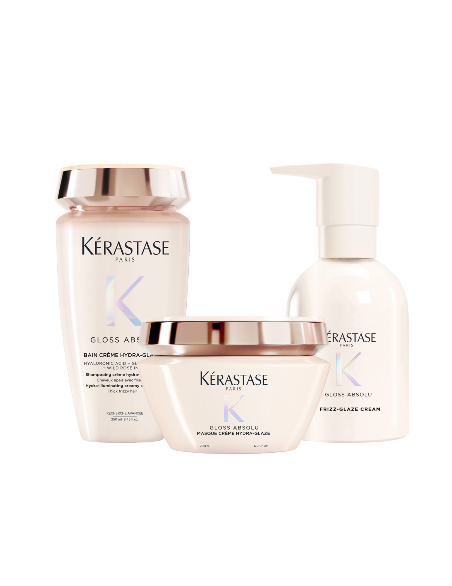 Routine Gloss Absolu - Trio Crème Cheveux Épais