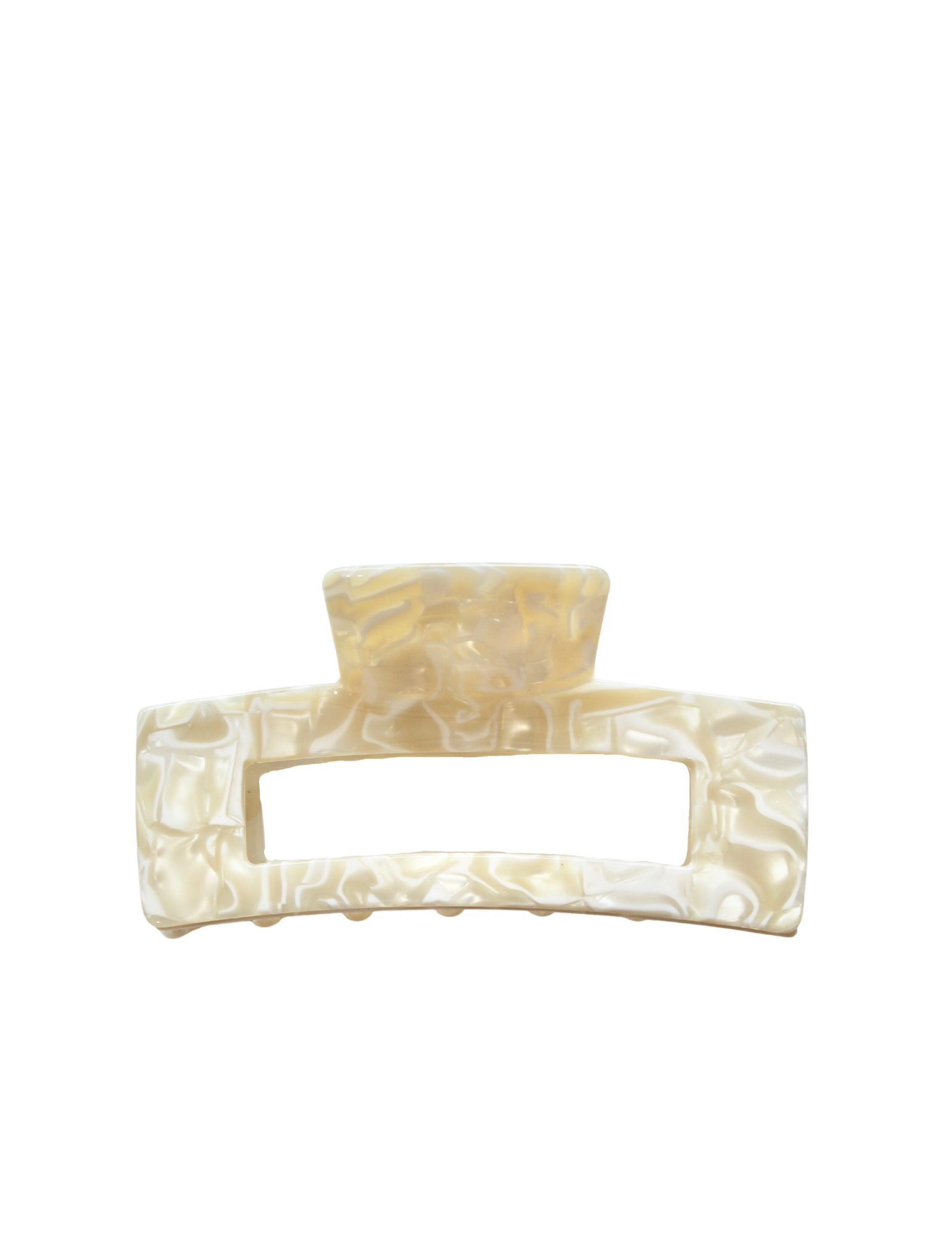 Pince à cheveux carrée 10,5cm - Cachemire
