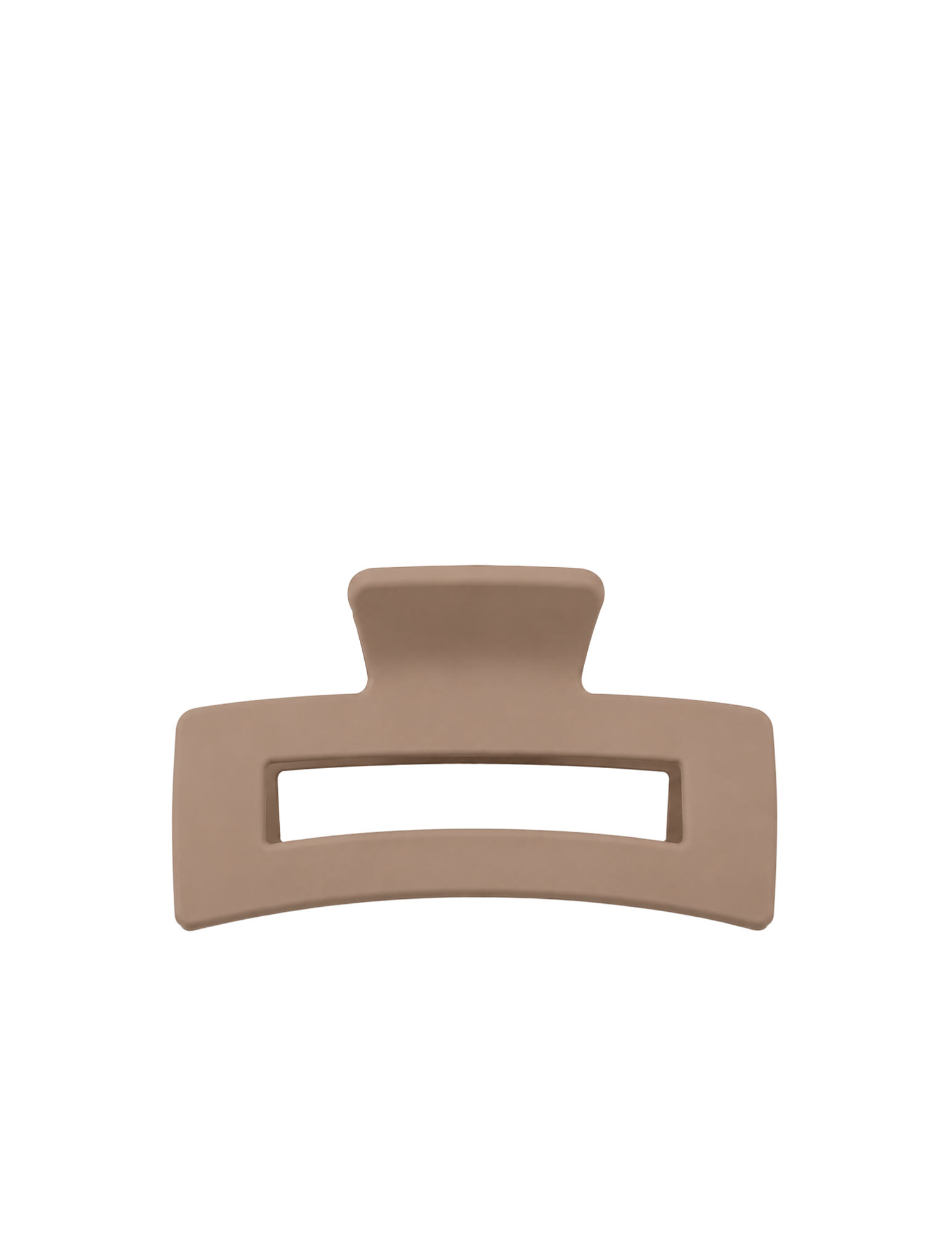 Square hair claw 10.5cm - Brown
