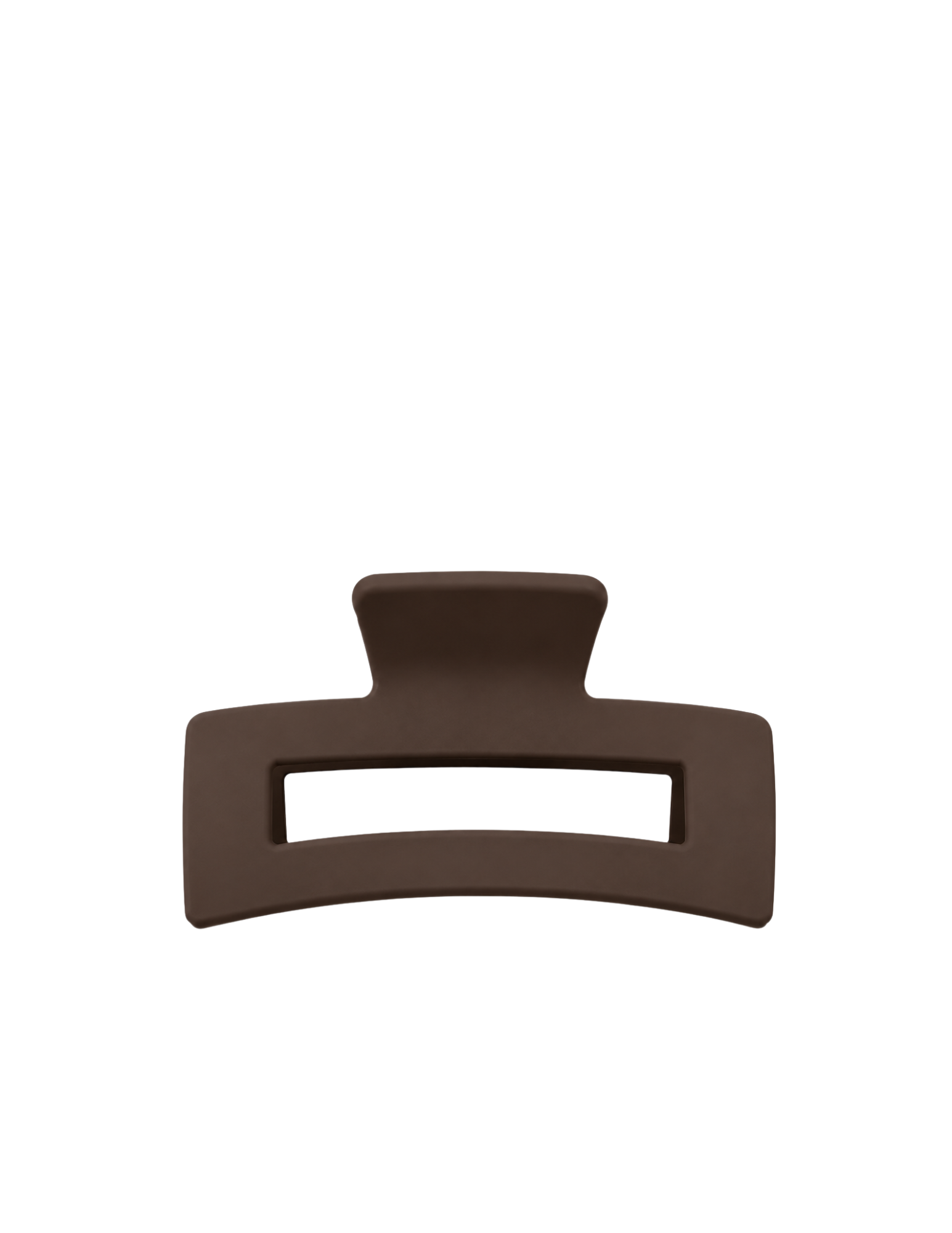 Pince à cheveux carré 10.5cm - Marron foncé
