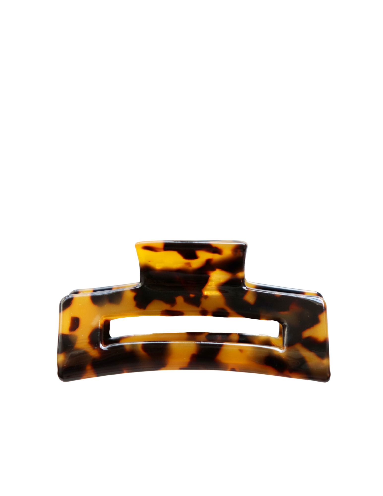 10.5cm Square Hair Claw - Tortoiseshell