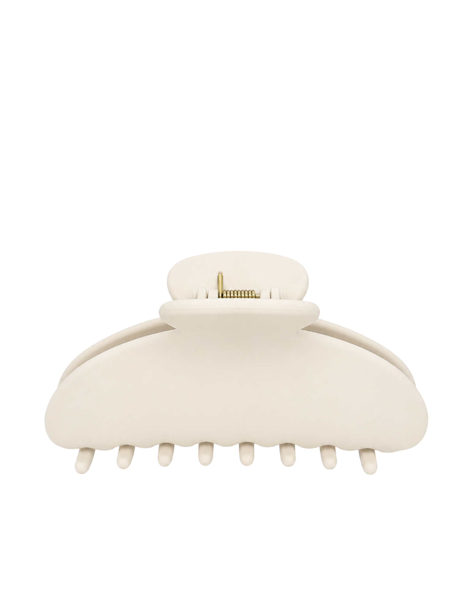 Pince à cheveux ronde - Beige