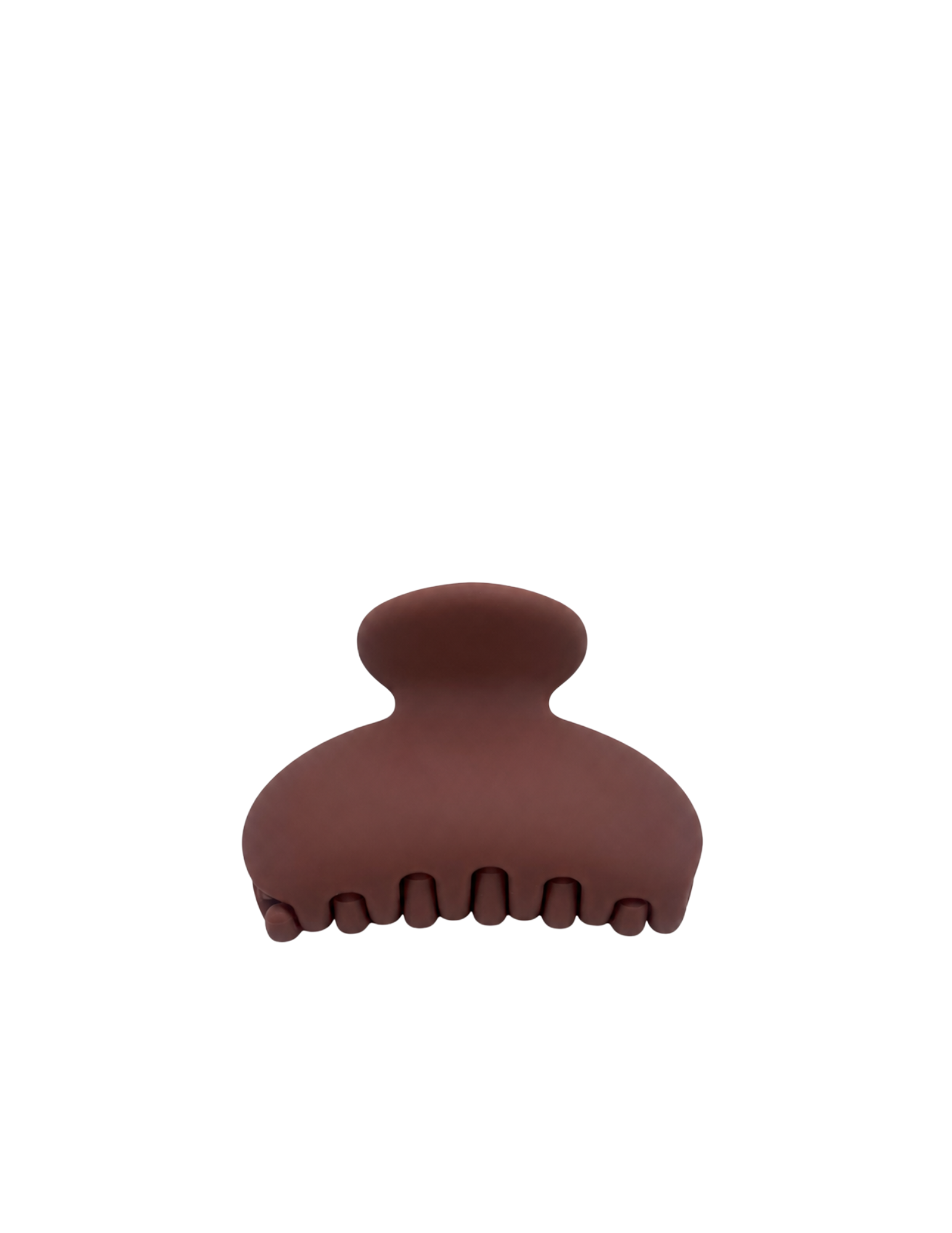 Pince à cheveux ronde - Café rouge