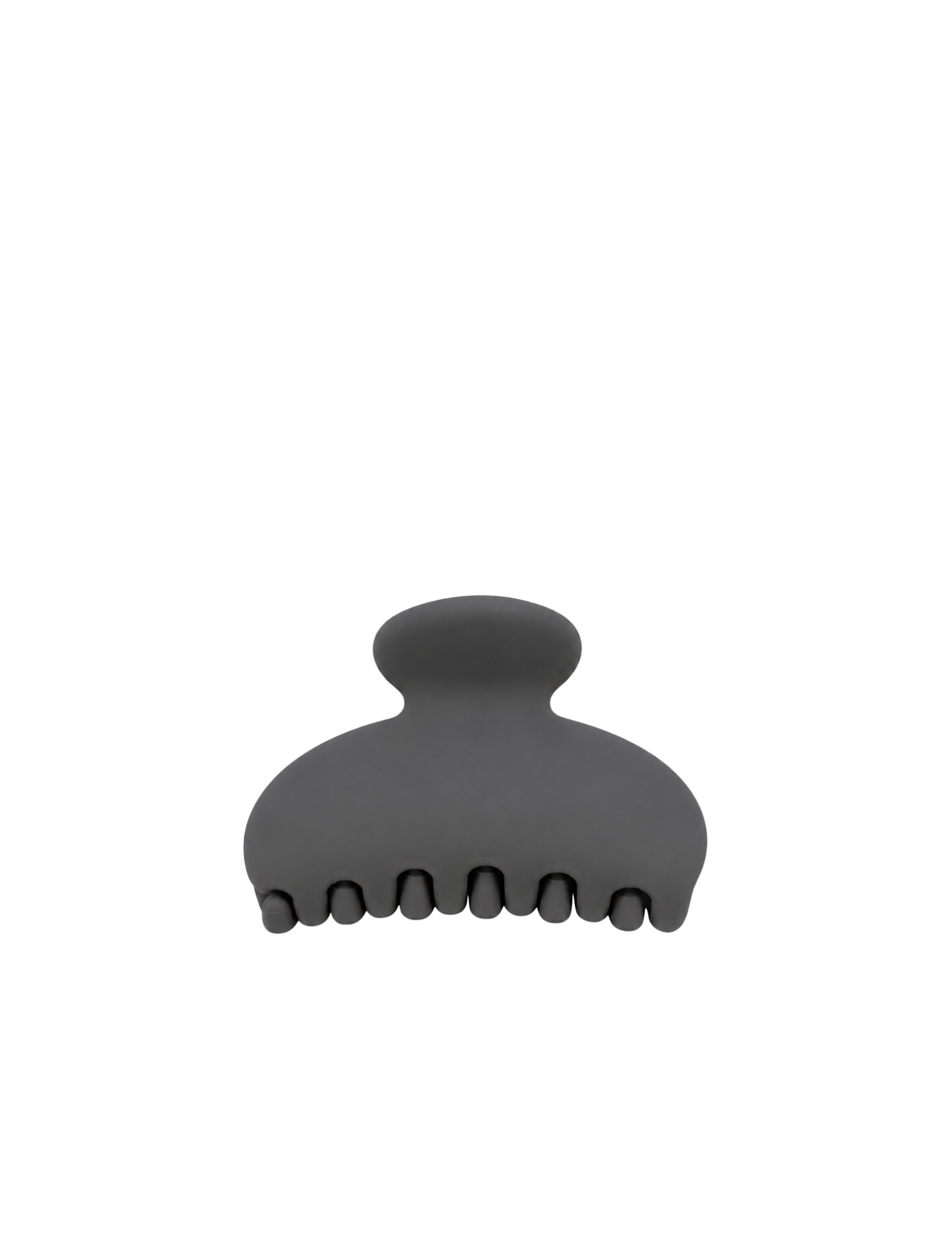 Pince à cheveux ronde - Gris foncé