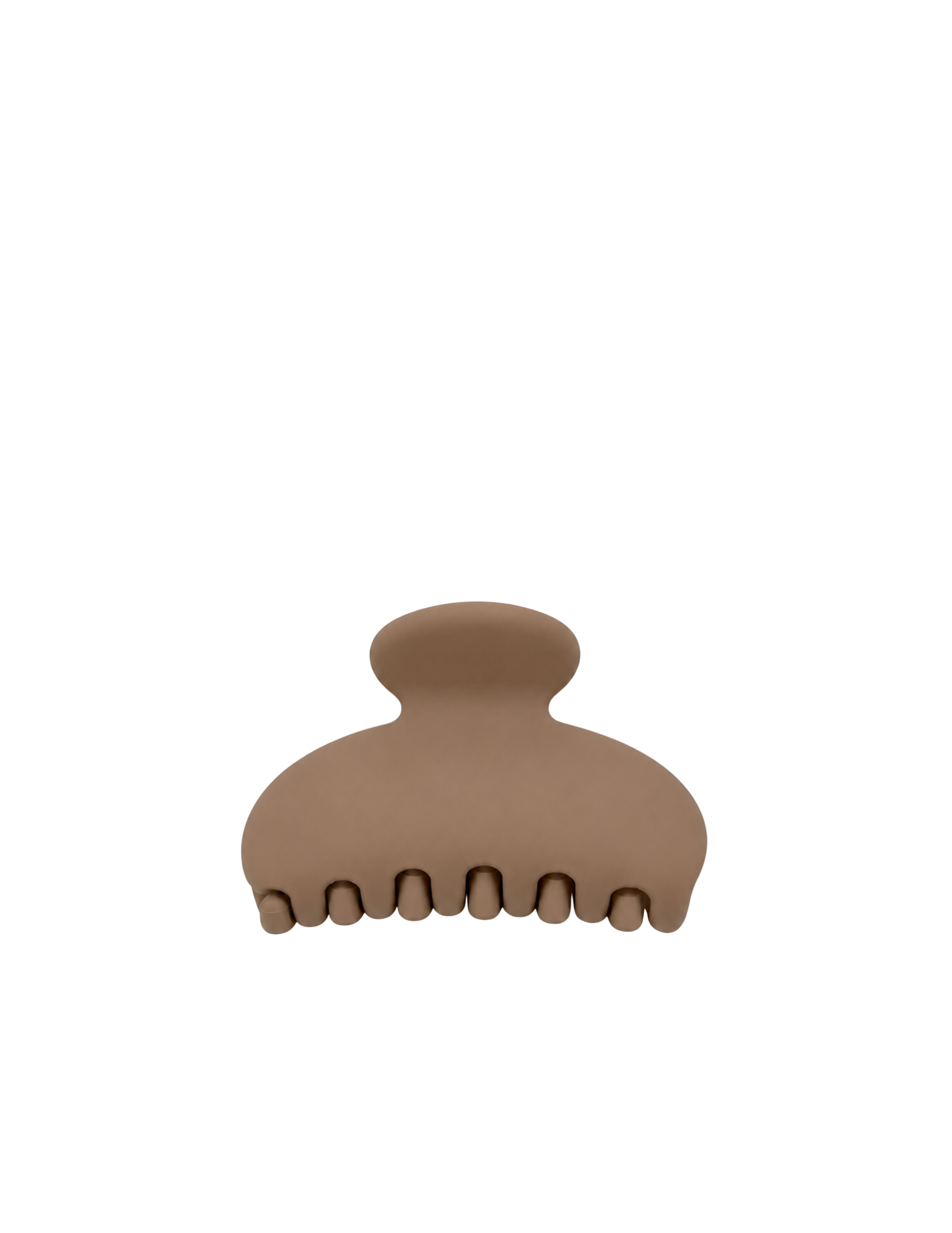 Pince à cheveux ronde - Marron