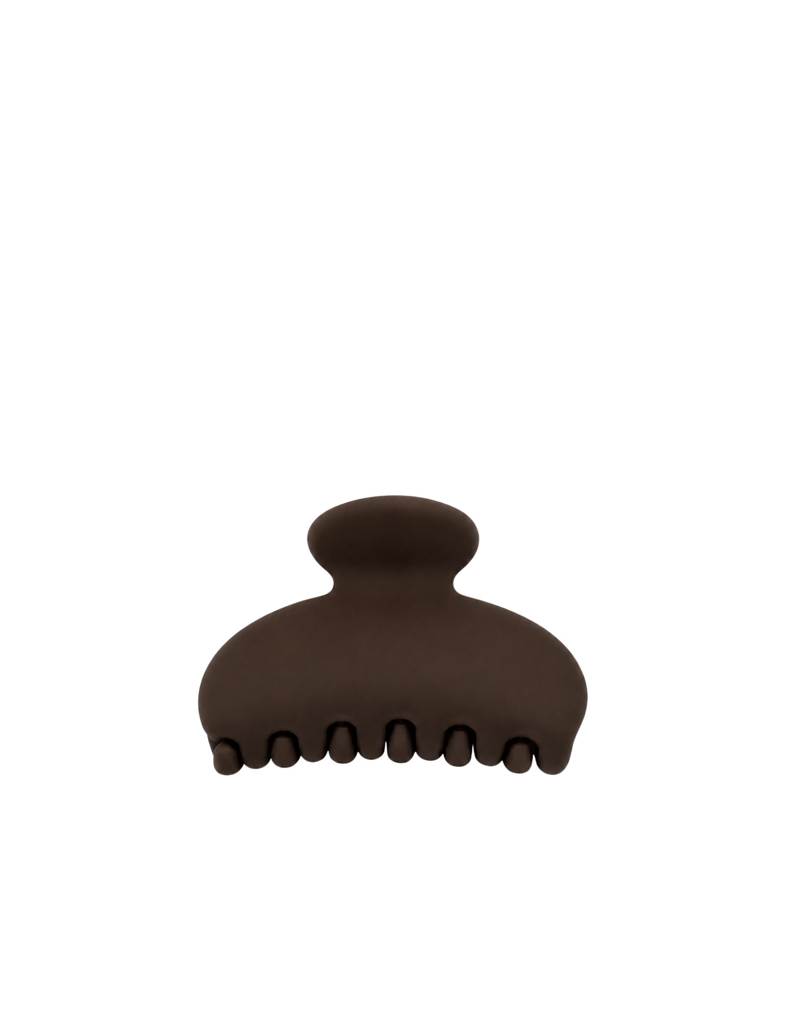 Pince à cheveux ronde - Marron foncé