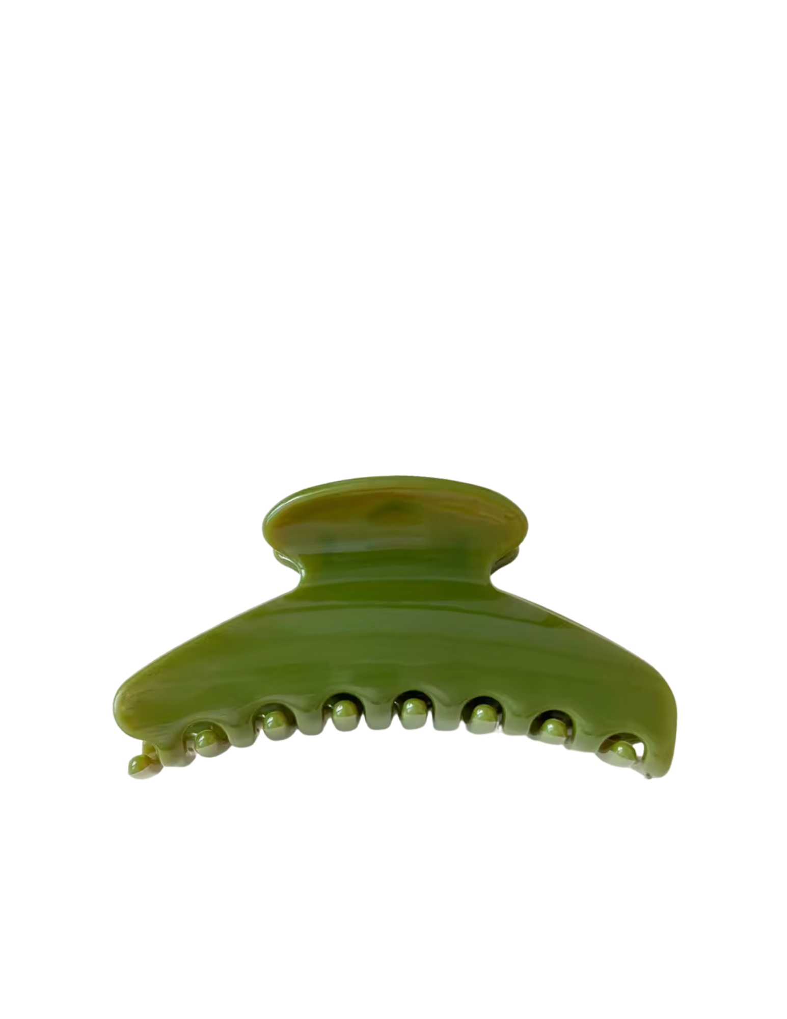 Pince à cheveux ronde chic - Vert