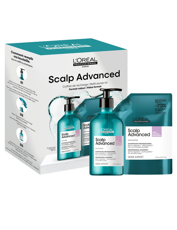 Duo Shampoing anti-inconforts & recharge 500ml - Scalp Advanced