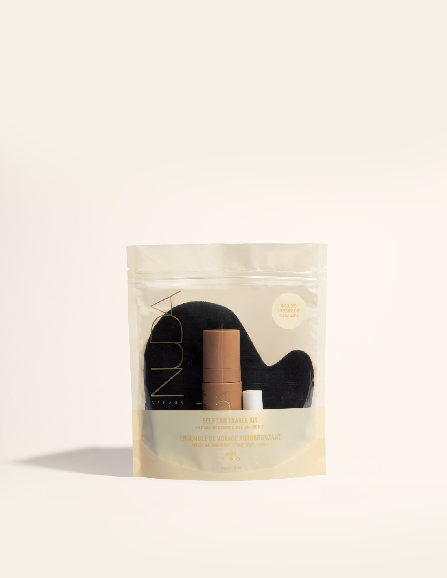Ensemble de voyage autobronzant