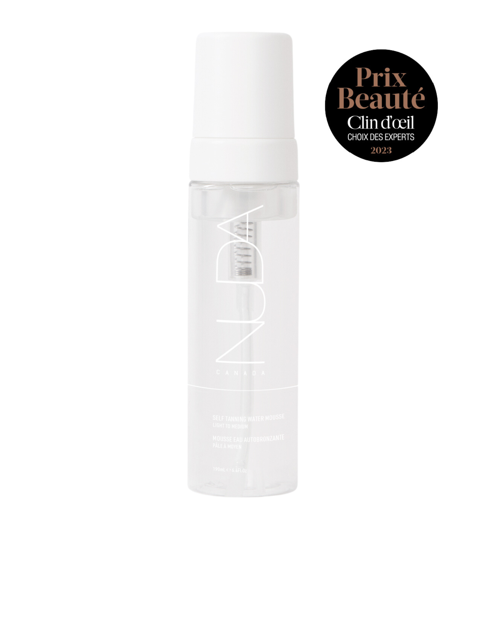 Eau autobronzante en mousse