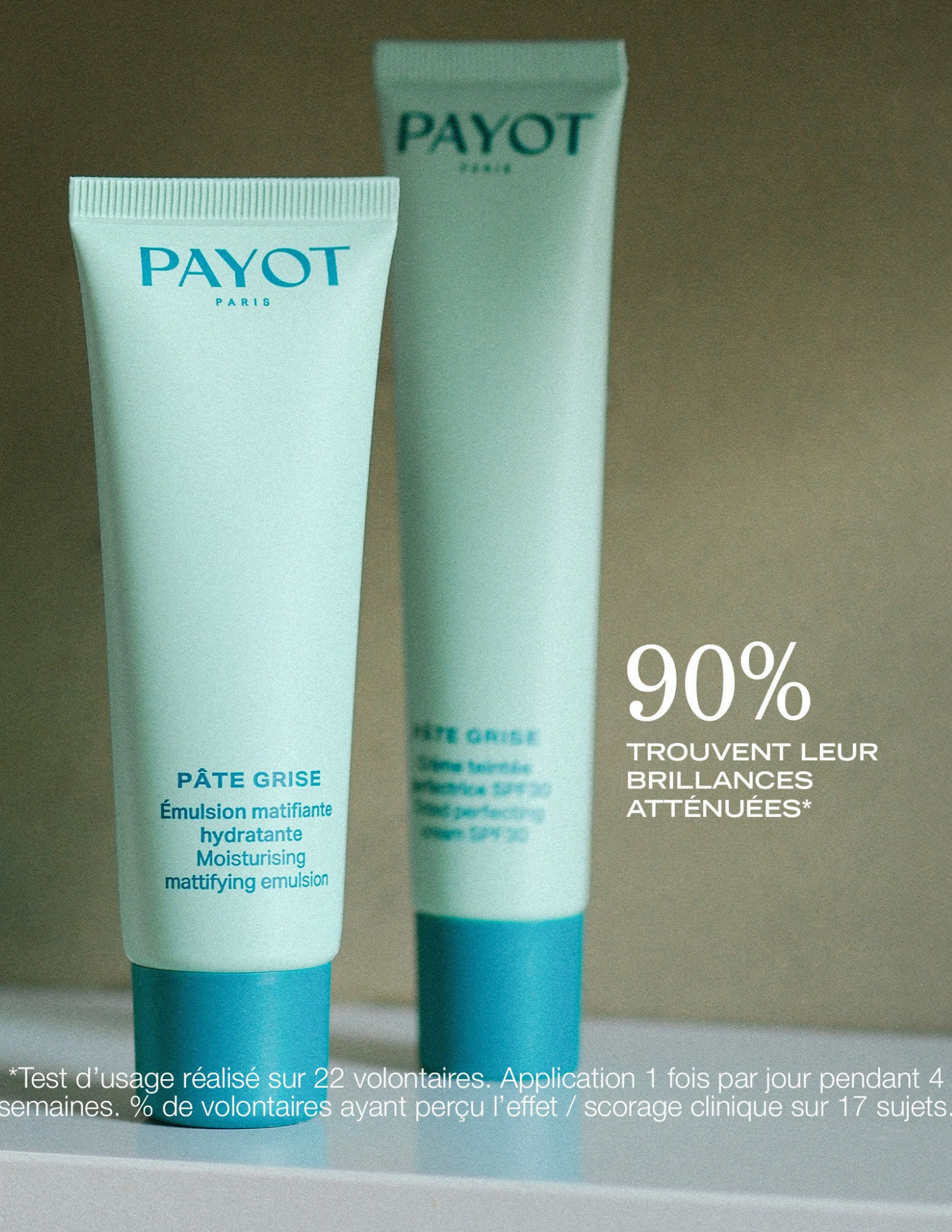 Émulsion matifiante hydratante - Pâte Grise
