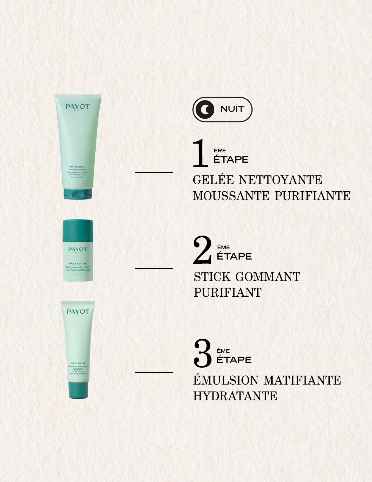 Stick gommant purifiant - Pâte Grise