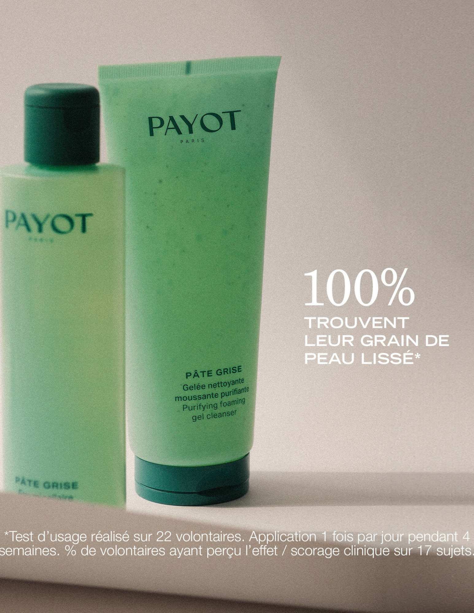 Gelée nettoyante moussante purifiante - Pâte Grise