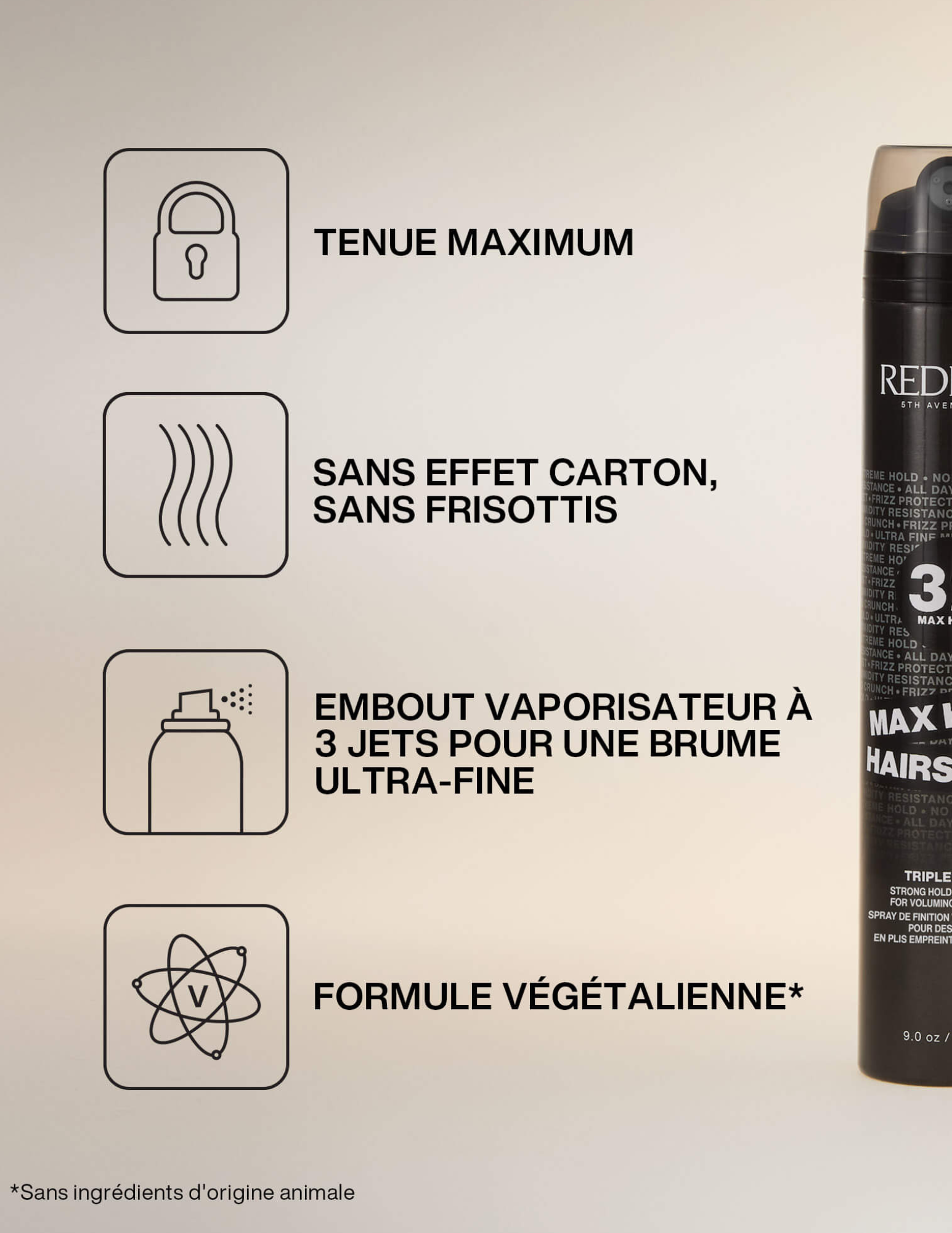 Fixatif 32 à tenue maximale - Max Hold