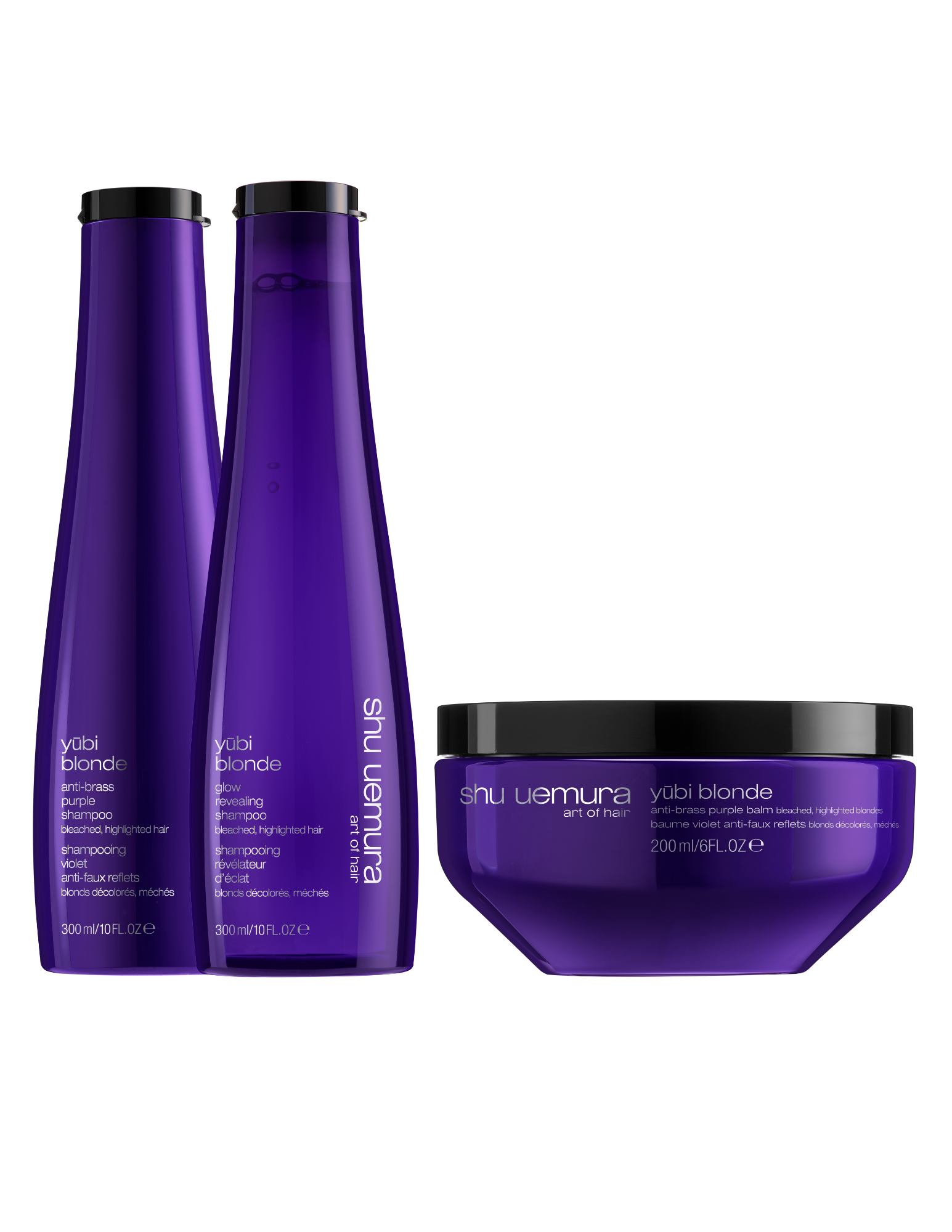 Yubi Blonde : Routine neutralisante et illuminatrice pour cheveux blonds moyens à épais