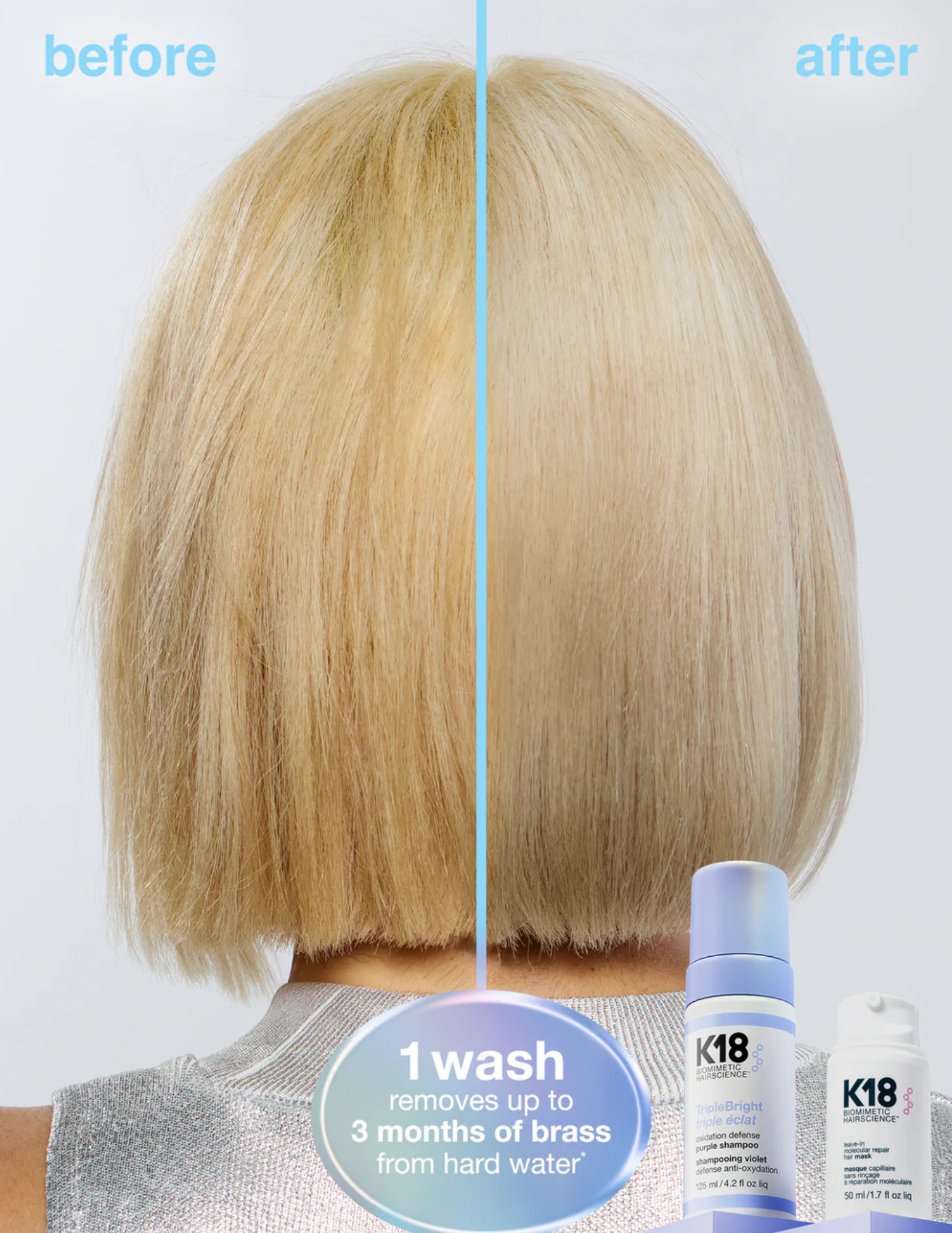 Shampoing violet Triple Éclat - K18