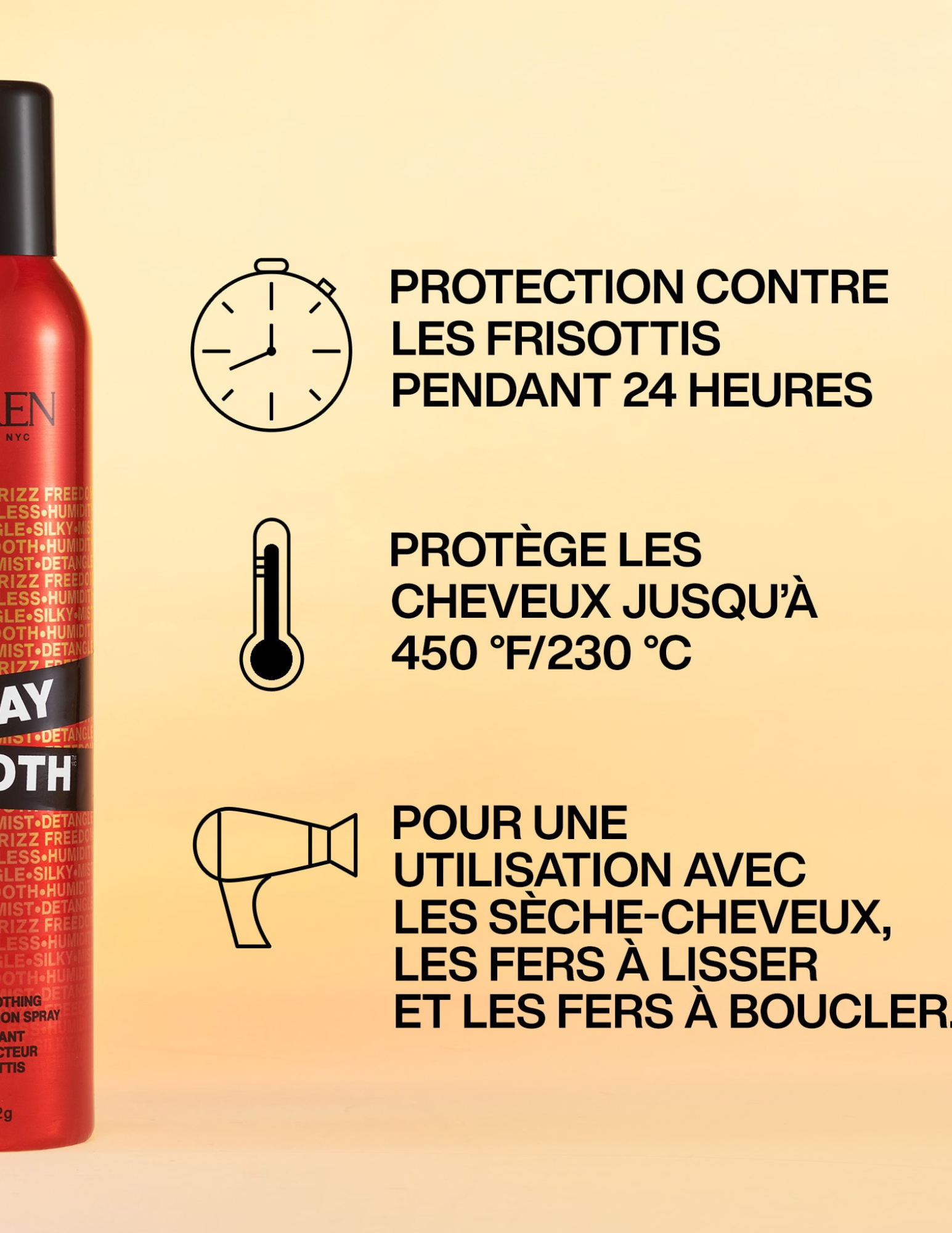 Anti-frizz protective spray Spray Smooth