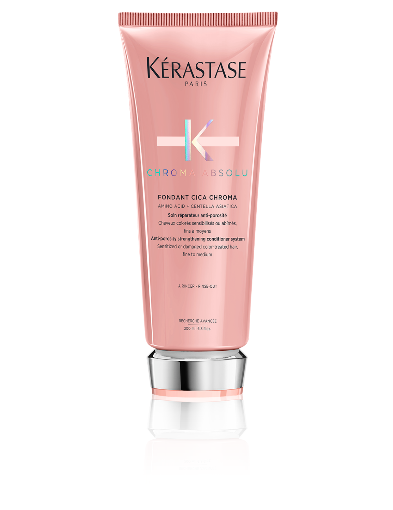 Nouveauté Kérastase - Magasinez Chroma Absolu chez Parikart! Le Fondant Cicachroma est un soin revitalisant intense pour cheveux cheveux colorés. Une formule légère et puissante pénètre dans la fibre capillaire pour hydrater en profondeur et retrouver santé et force.