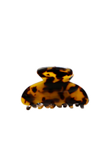 Pince à cheveux ronde 6cm - Tortoise