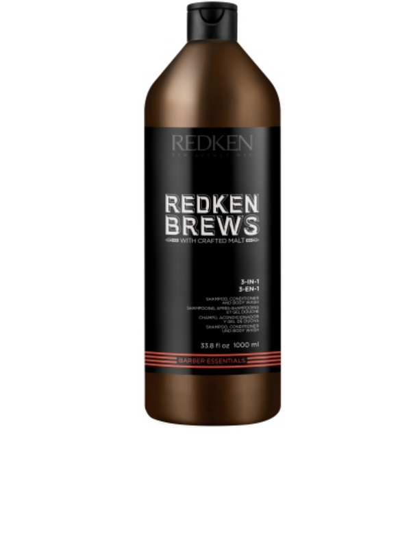 Redken Brews - Shampoing 3 En 1 1L