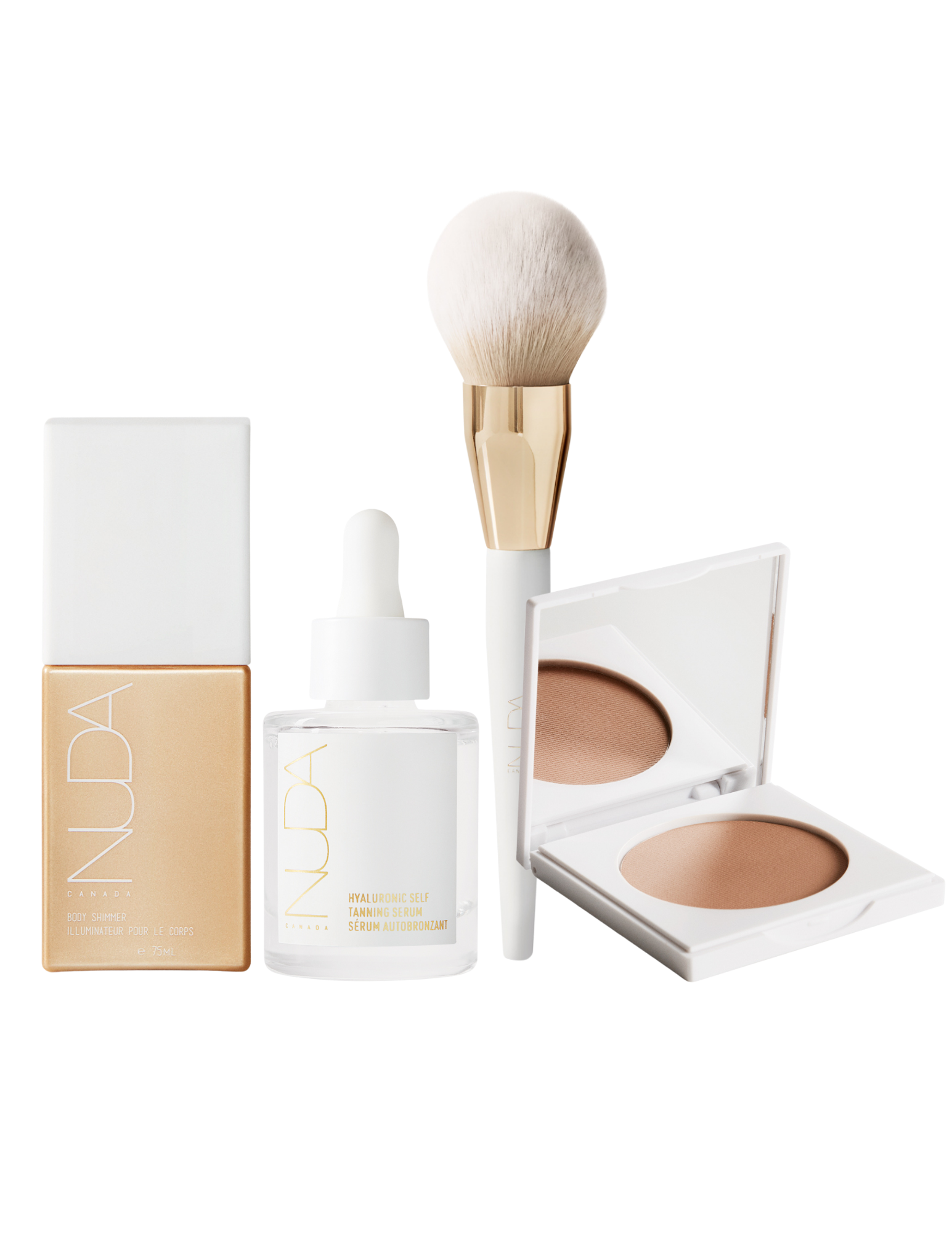 Ensemble essentiels pour le visage (sérum autobronzant)