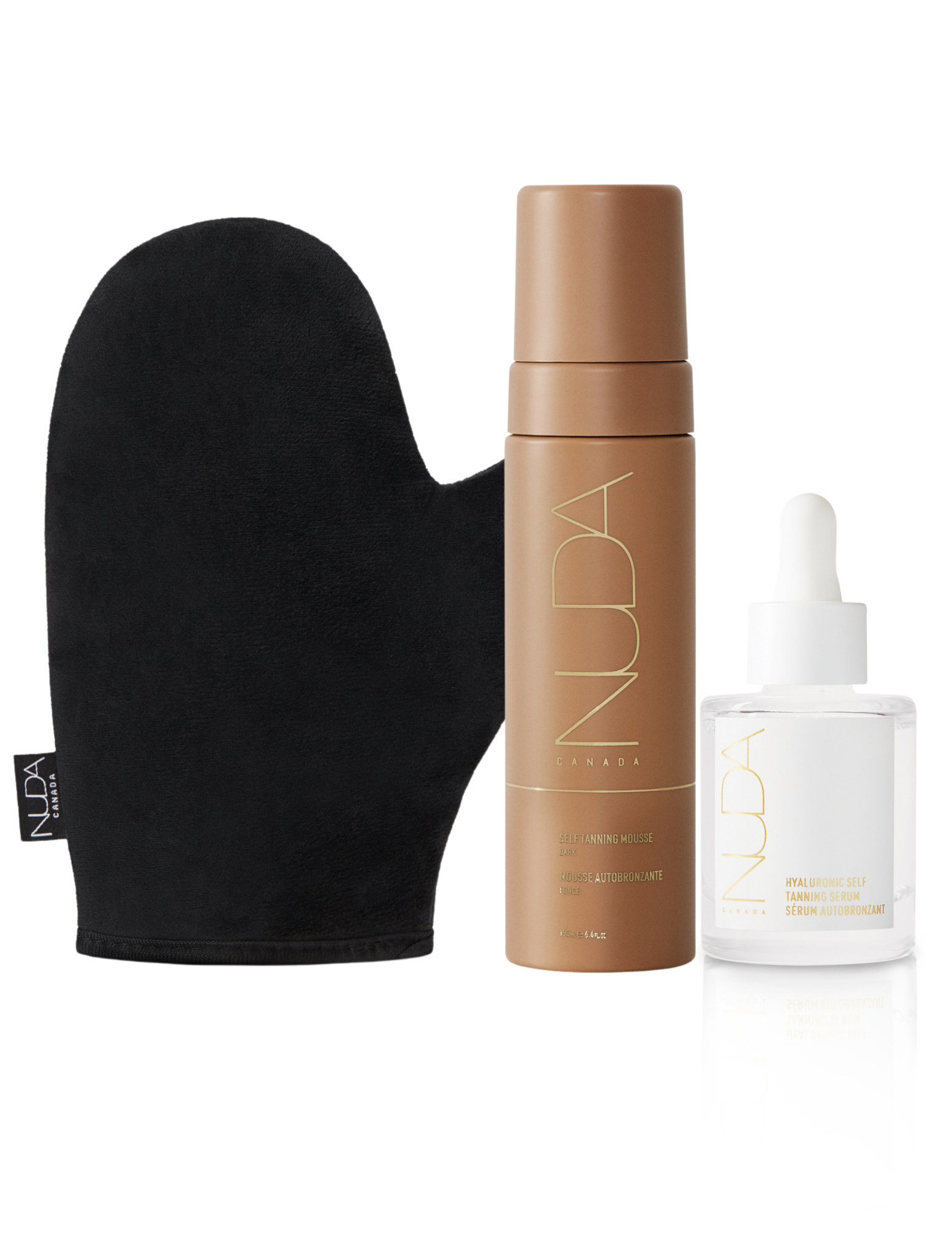 Ensemble Glow - Teint pâle à moyen (sérum autobronzant)