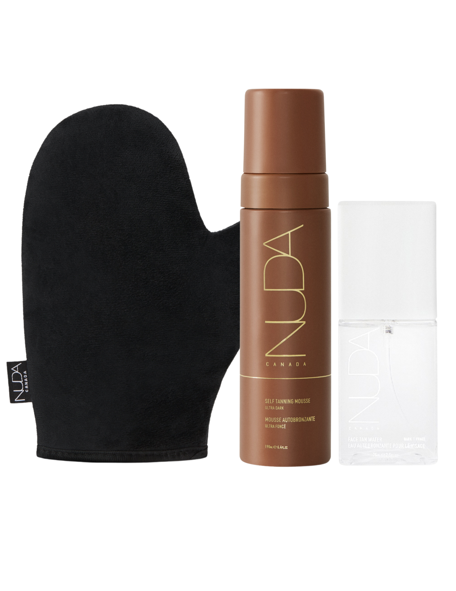 Ensemble Glow - Teint pâle à moyen (sérum autobronzant)