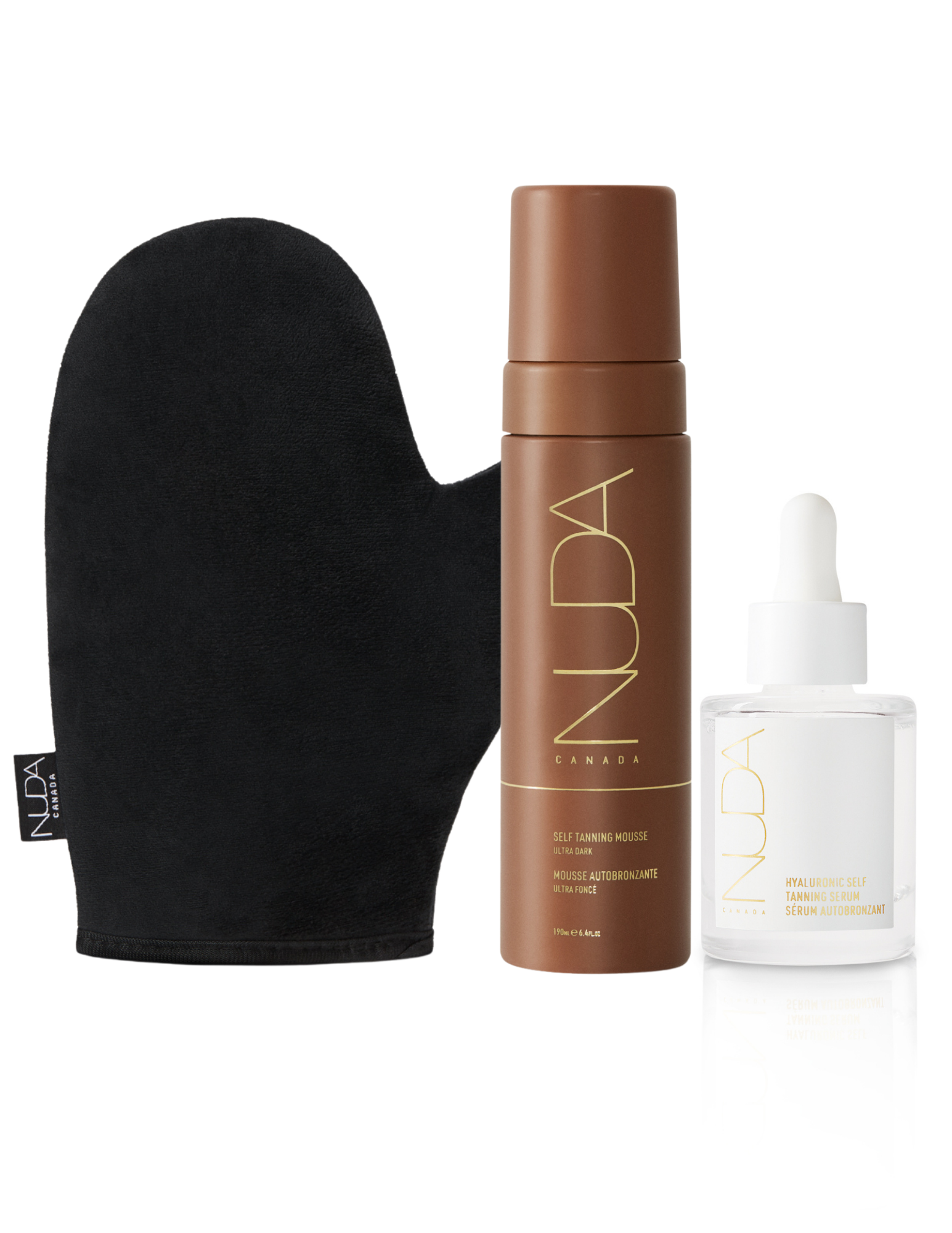 Ensemble Glow - Teint pâle à moyen (sérum autobronzant)