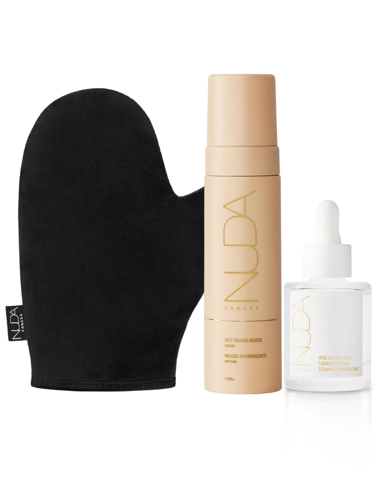 Ensemble Glow - Teint pâle à moyen (sérum autobronzant)